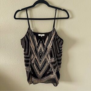 Y2k PARKER Womens Top Size Medium Chain Mail Flapper Gatsby